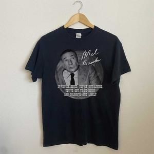 Mel Brooks - Unisex Black T-Shirt, Graphics Unisex Retro T-Shirt